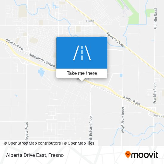 Alberta Drive East map