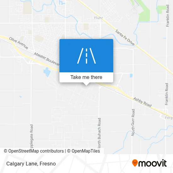 Calgary Lane map