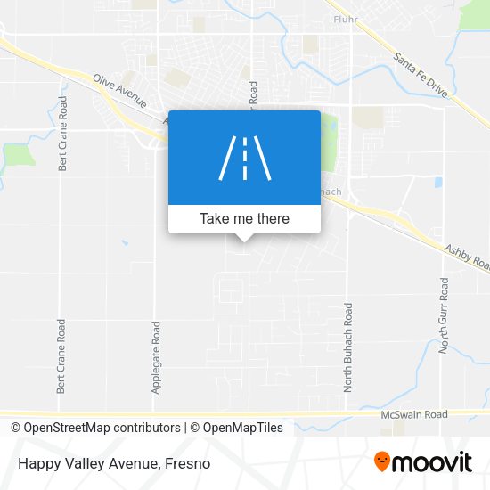 Happy Valley Avenue map