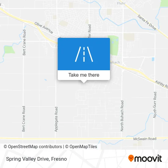 Spring Valley Drive map