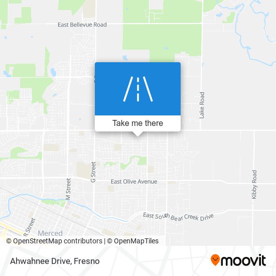 Ahwahnee Drive map
