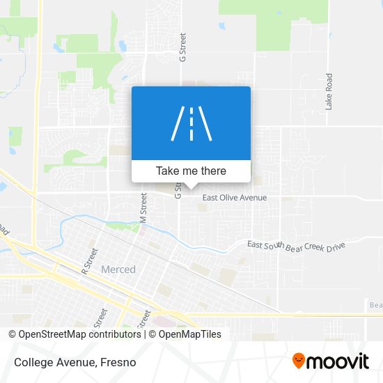 Mapa de College Avenue