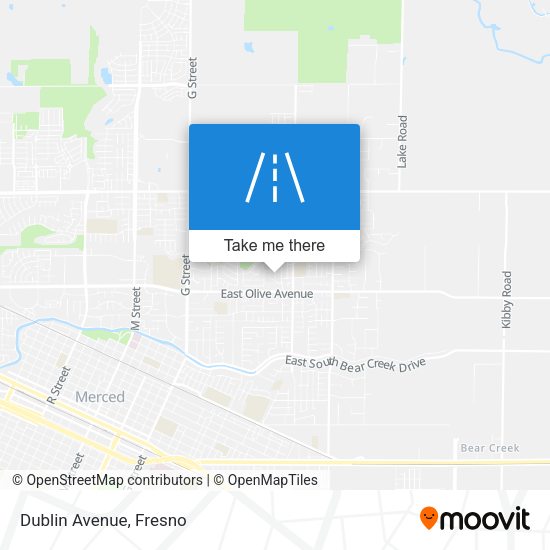 Mapa de Dublin Avenue