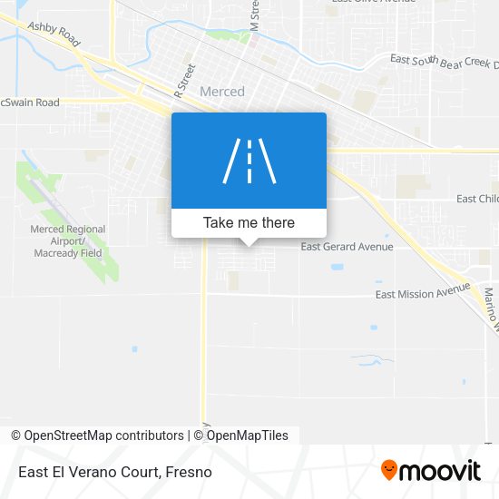 East El Verano Court map