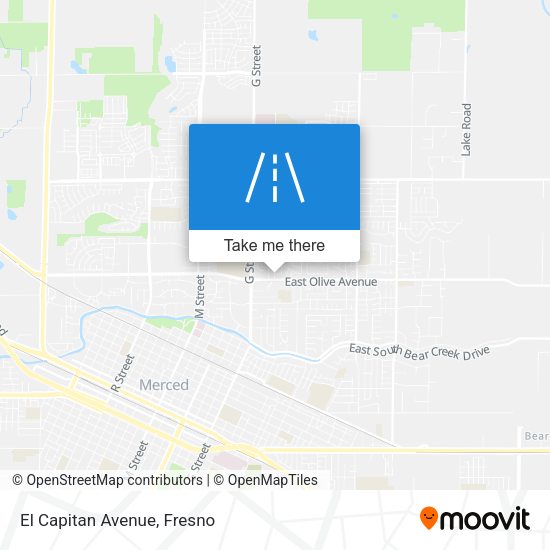 Mapa de El Capitan Avenue