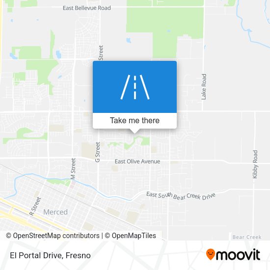 El Portal Drive map