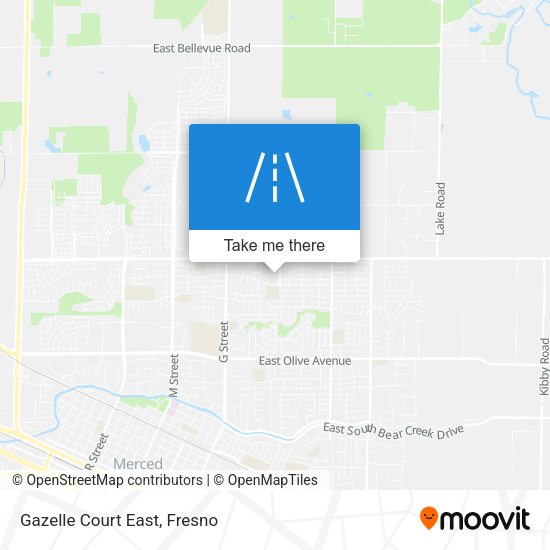 Mapa de Gazelle Court East