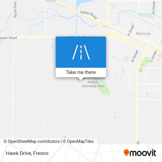 Hawk Drive map