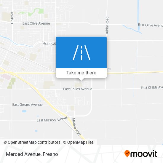 Mapa de Merced Avenue