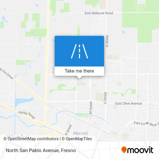 North San Pablo Avenue map