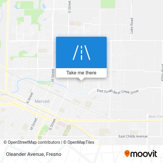 Mapa de Oleander Avenue