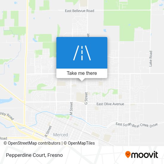 Mapa de Pepperdine Court