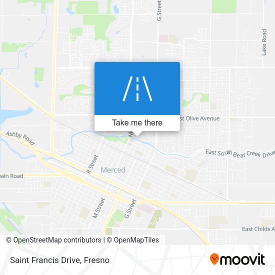 Saint Francis Drive map