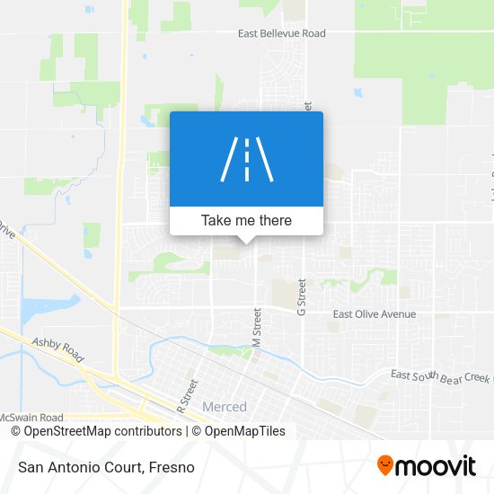 Mapa de San Antonio Court