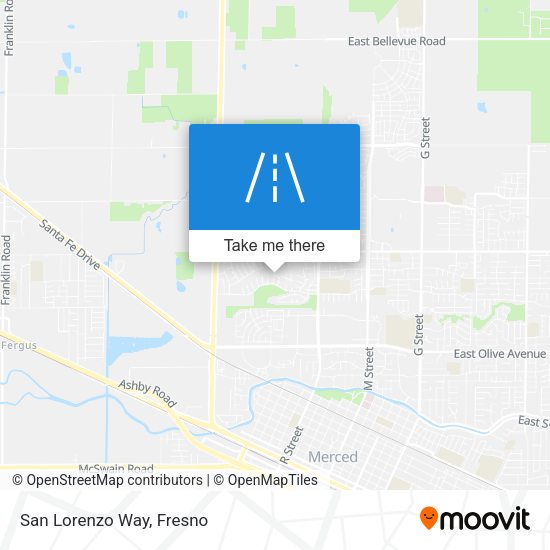 Mapa de San Lorenzo Way