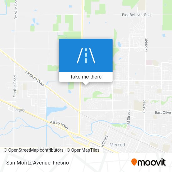 San Moritz Avenue map