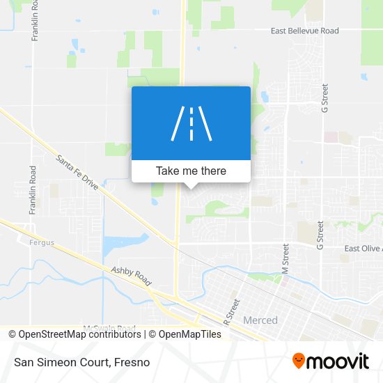 Mapa de San Simeon Court