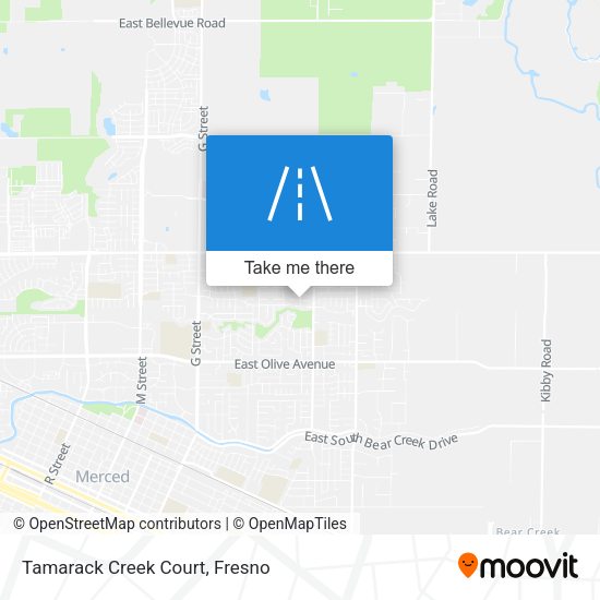 Mapa de Tamarack Creek Court