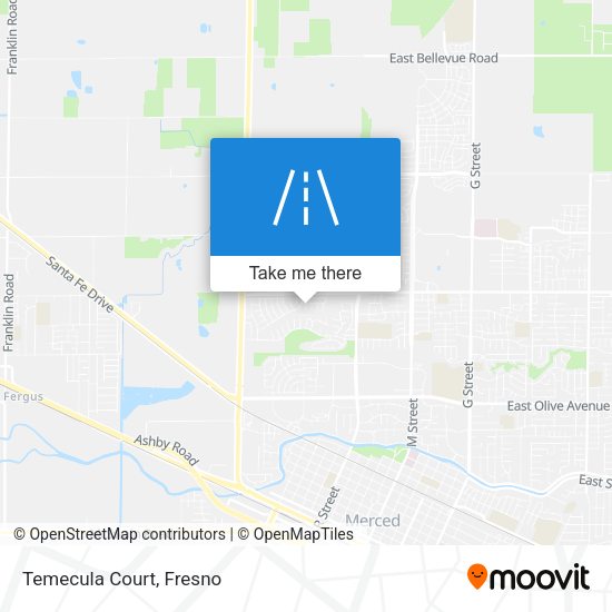 Mapa de Temecula Court