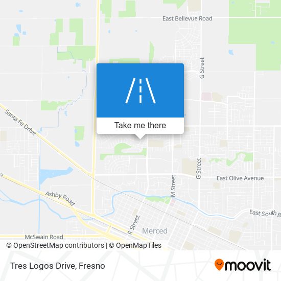 Tres Logos Drive map