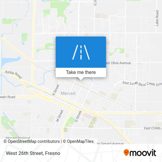 Mapa de West 26th Street