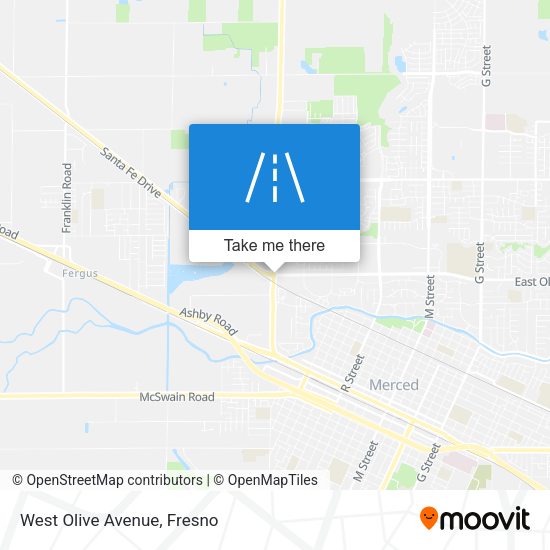 Mapa de West Olive Avenue