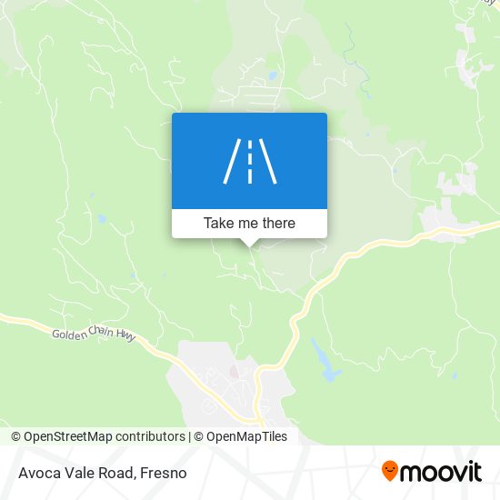 Avoca Vale Road map