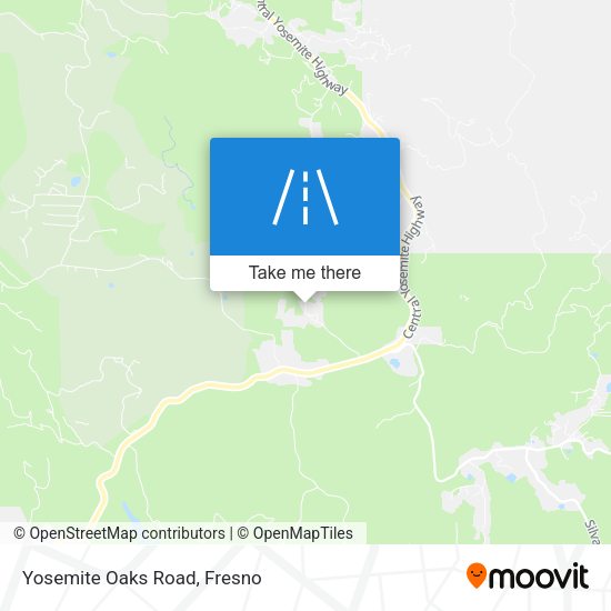 Yosemite Oaks Road map