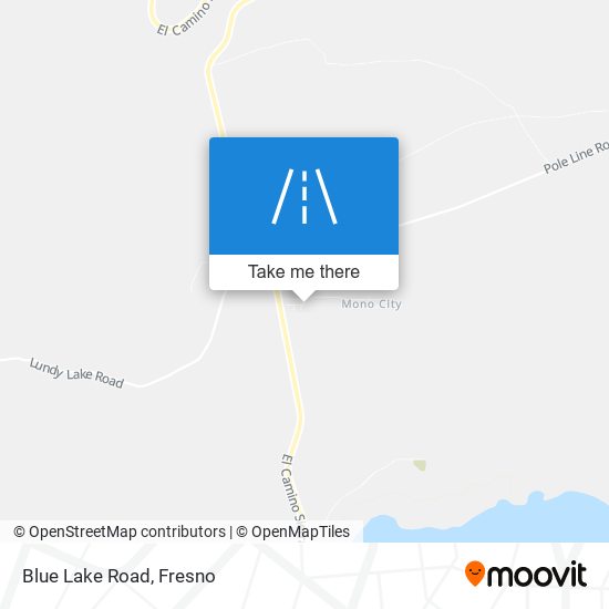 Blue Lake Road map