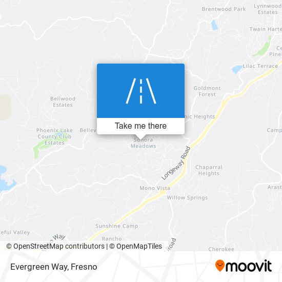 Evergreen Way map