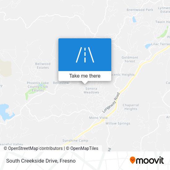 South Creekside Drive map
