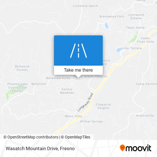 Mapa de Wasatch Mountain Drive