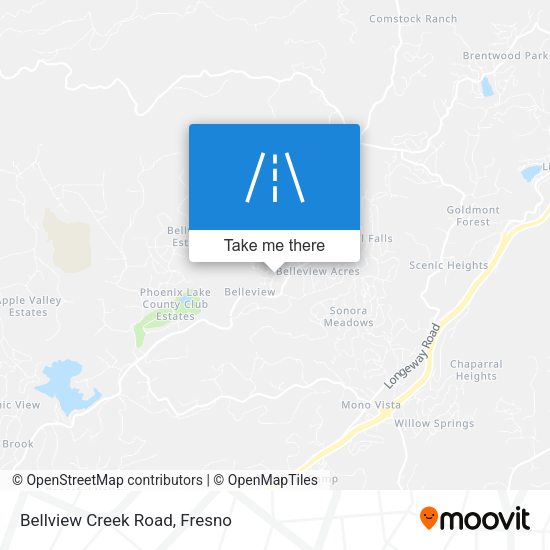 Mapa de Bellview Creek Road