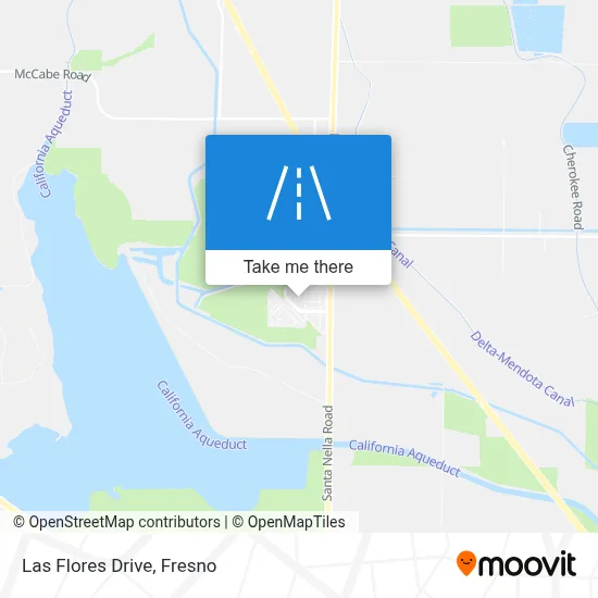 Las Flores Drive map