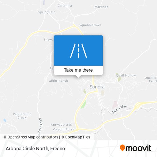 Arbona Circle North map