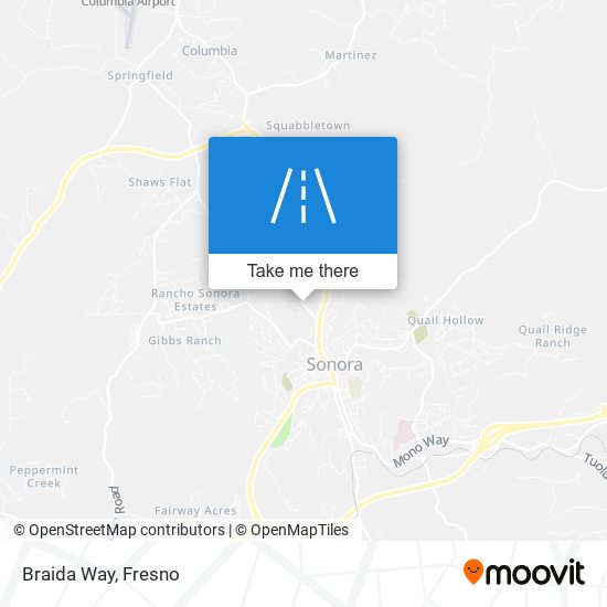 Braida Way map