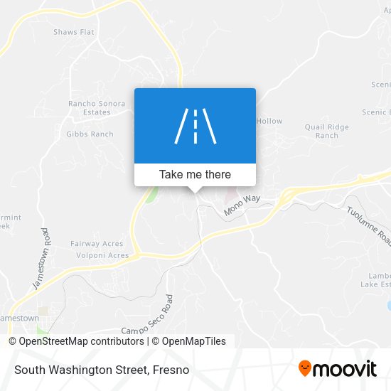 South Washington Street map