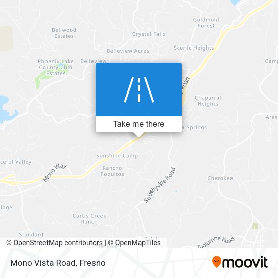 Mono Vista Road map