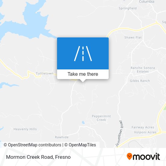 Mapa de Mormon Creek Road