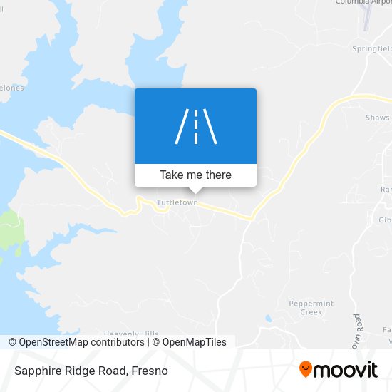 Sapphire Ridge Road map