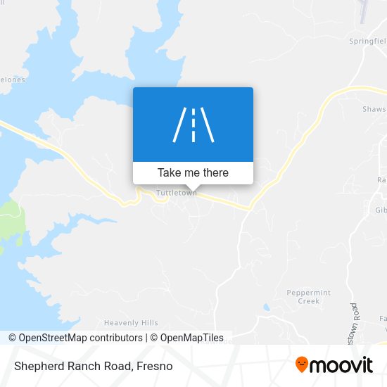Shepherd Ranch Road map