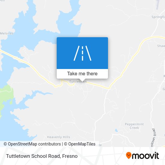 Tuttletown School Road map