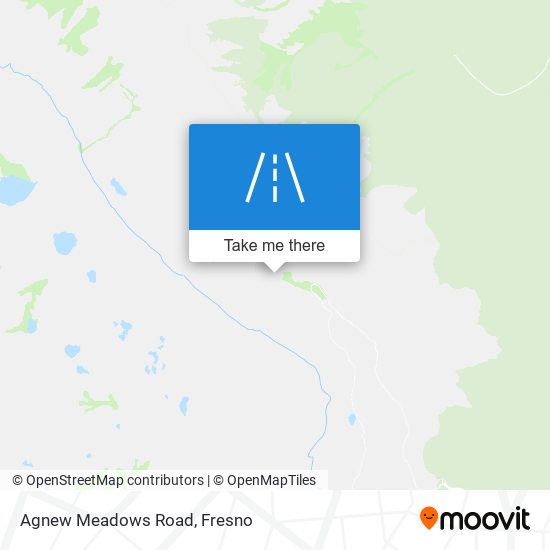 Agnew Meadows Road map