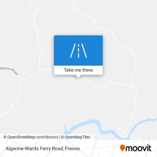 Algerine-Wards Ferry Road map