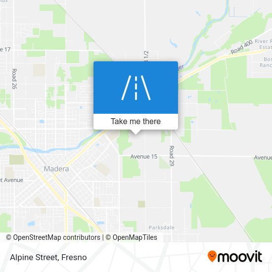 Alpine Street map