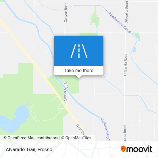 Alvarado Trail map