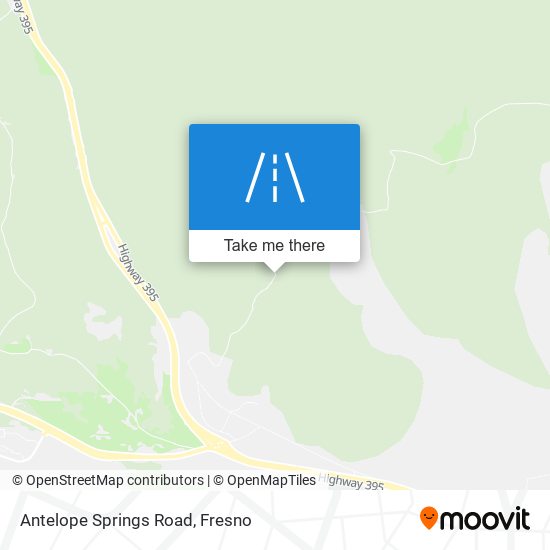 Antelope Springs Road map