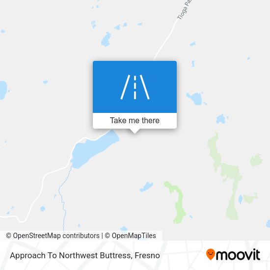 Approach To Northwest Buttress map