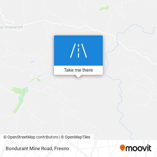 Bondurant Mine Road map