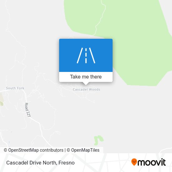 Cascadel Drive North map